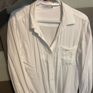 Talula white button up from Aritzia